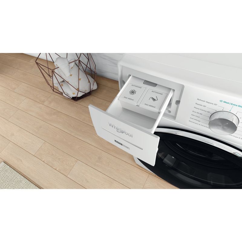 Whirlpool Lavabiancheria A libera installazione W7X W845WR IT Bianco Carica frontale B Drawer