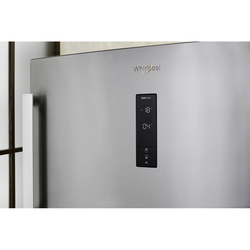 Whirlpool Combinazione Frigorifero/Congelatore A libera installazione W84TE 72 X 2 Inox 2 porte Lifestyle control panel