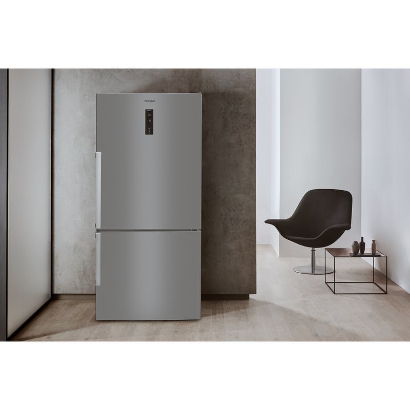 Whirlpool Combinazione Frigorifero/Congelatore A libera installazione W84BE 72 X 2 Inox 2 porte Lifestyle frontal