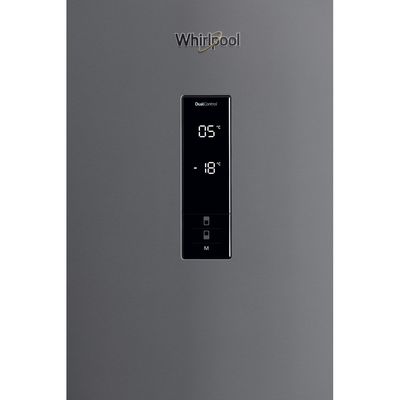 Whirlpool-Combinazione-Frigorifero-Congelatore-A-libera-installazione-W84BE-72-X-2-Inox-2-porte-Control-panel
