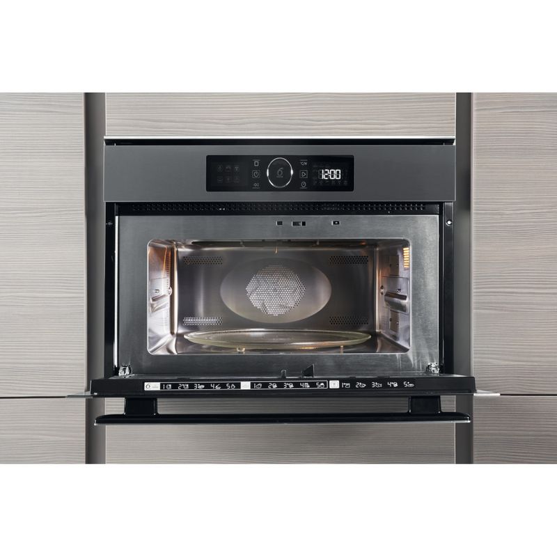 Whirlpool Microonde Da incasso AMW 508/IX Stainless Steel Elettronico 40 Microonde combinato 900 Lifestyle frontal open