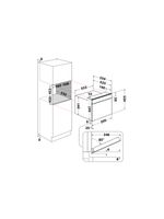 Whirlpool Microonde Da incasso AMW 508/IX Stainless Steel Elettronico 40 Microonde combinato 900 Technical drawing