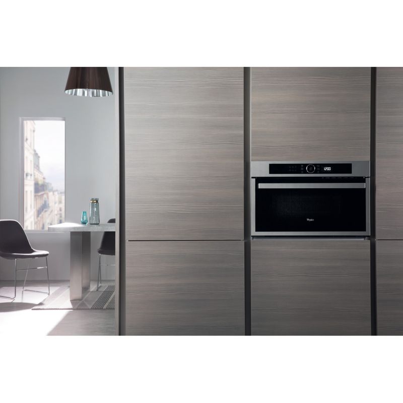 Whirlpool Microonde Da incasso AMW 731/IX Stainless Steel Elettronico 31 Microonde + grill 1000 Lifestyle frontal