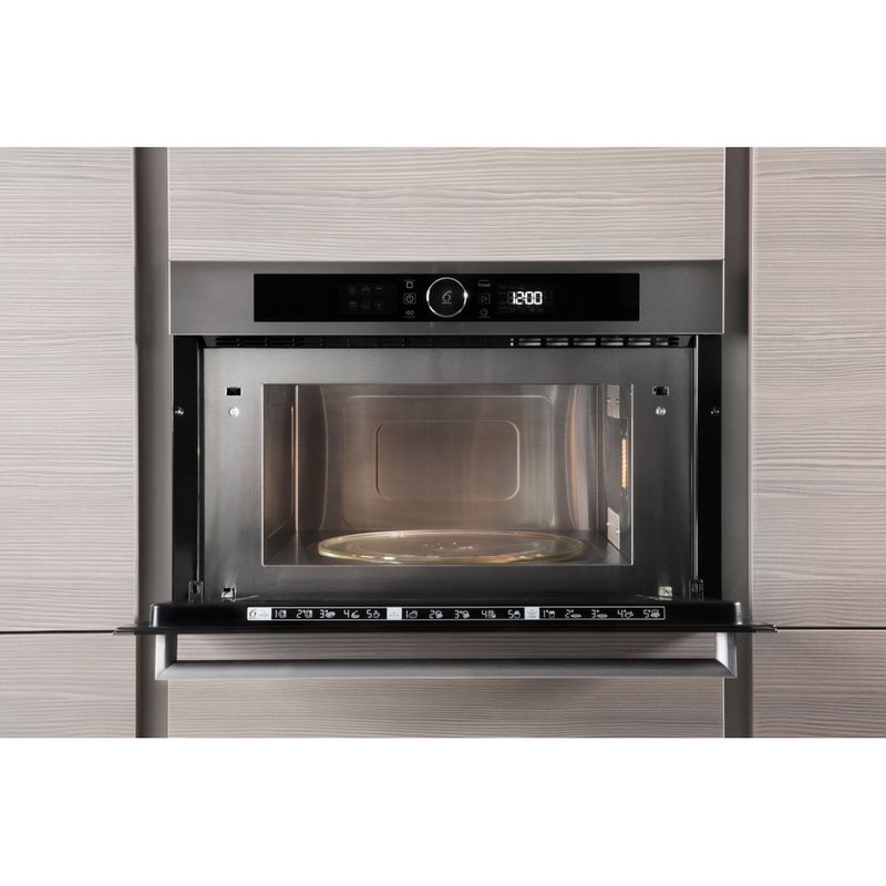 Whirlpool Microonde Da incasso AMW 731/IX Stainless Steel Elettronico 31 Microonde + grill 1000 Lifestyle frontal open