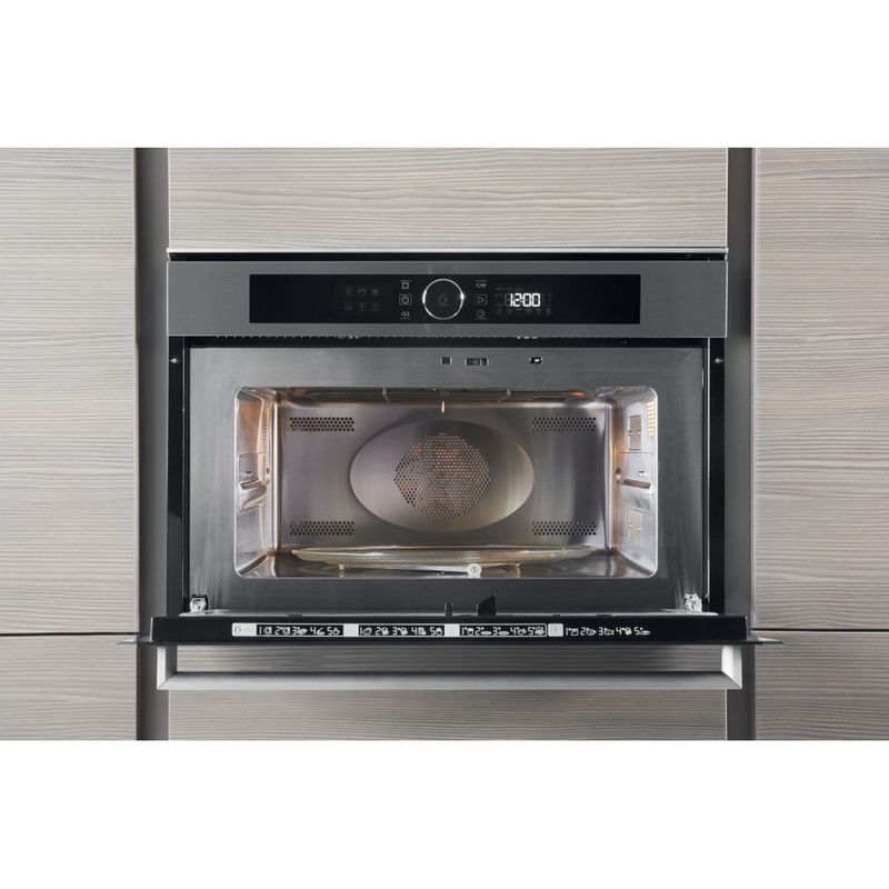 Whirlpool Microonde Da incasso AMW 509/IX Stainless Steel Elettronico 40 Microonde combinato 900 Lifestyle frontal open
