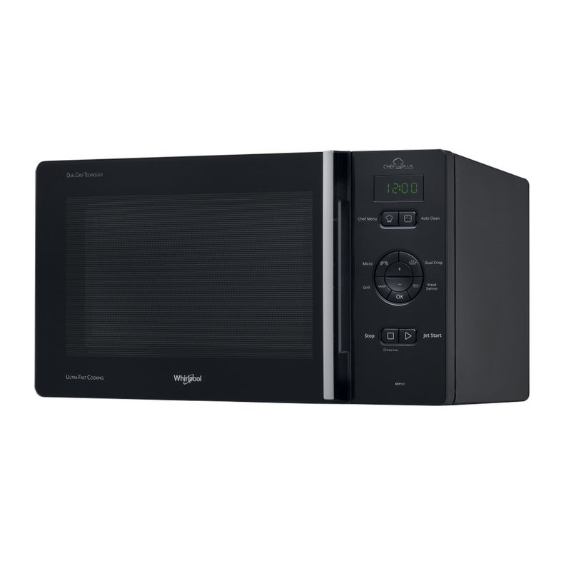 Whirlpool Microonde A libera installazione MCP 345 BL Nero Elettronico 25 Microonde + grill 800 Perspective