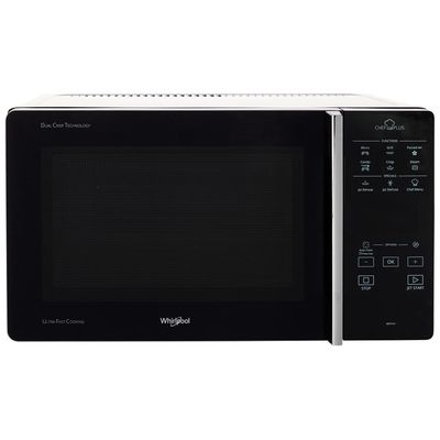 Whirlpool-Microonde-A-libera-installazione-MCP-349-BL-Nero-Elettronico-25-Microonde-combinato-800-Frontal