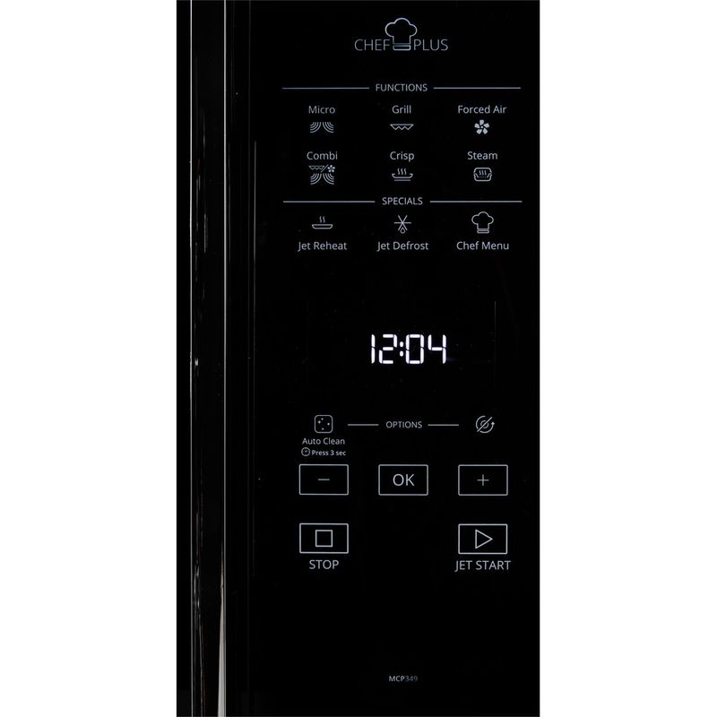 Whirlpool Microonde A libera installazione MCP 349 BL Nero Elettronico 25 Microonde combinato 800 Control panel