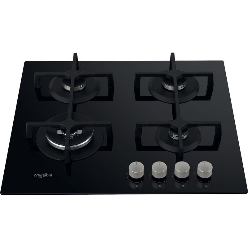 Whirlpool-Piano-cottura-GOA-6423-NB-Nero-GAS-Frontal-top-down