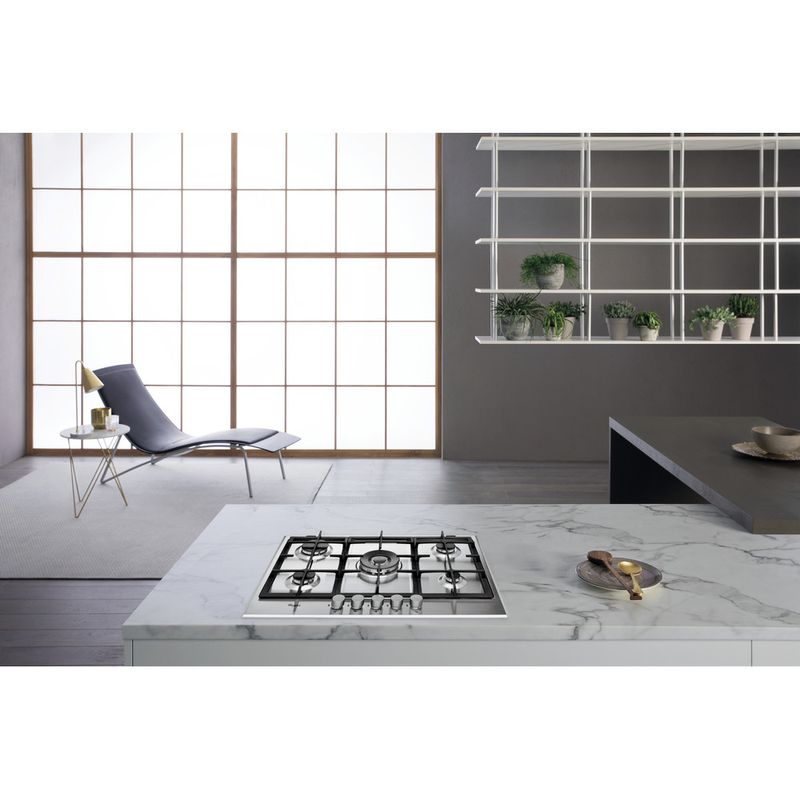 Whirlpool Piano cottura GMA 7522/IX Inox GAS Lifestyle frontal top down