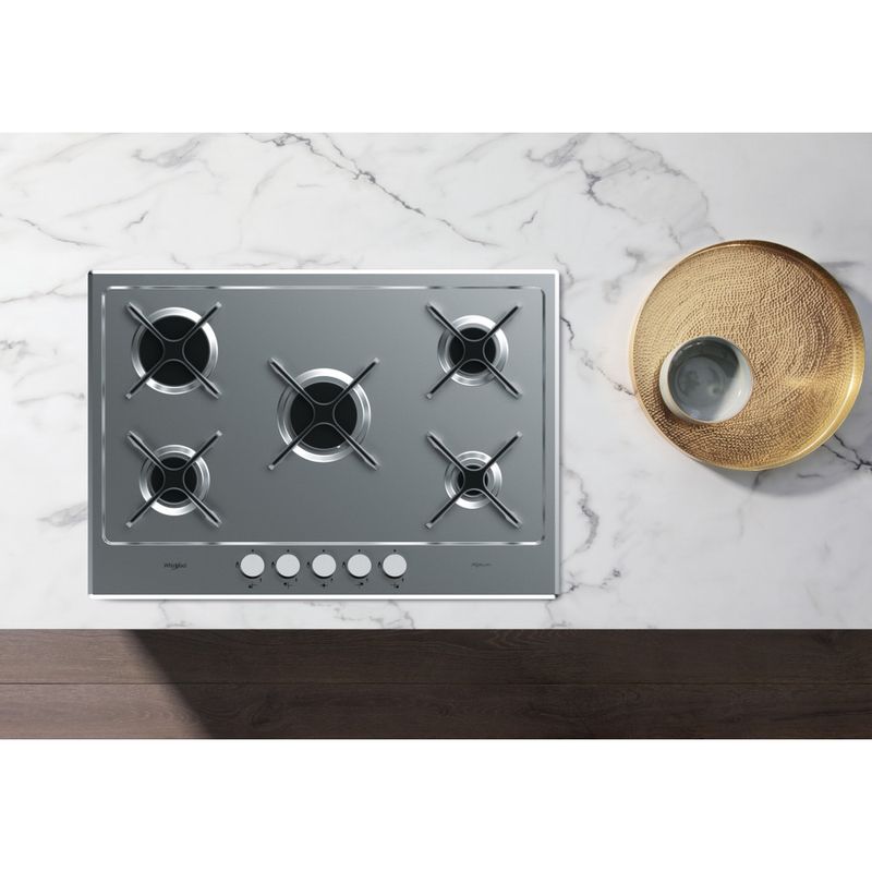 Whirlpool Piano cottura GMA 7514/IXL Inox Ixelium GAS Lifestyle frontal