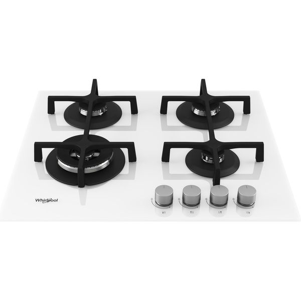Whirlpool Piano cottura GOA 6423/WH Bianco GAS Frontal top down