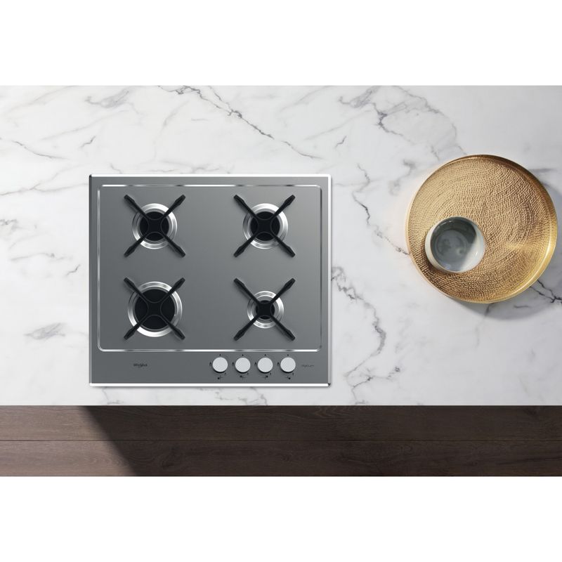 Whirlpool Piano cottura GMA 6414/IXL/01 Inox GAS Lifestyle frontal