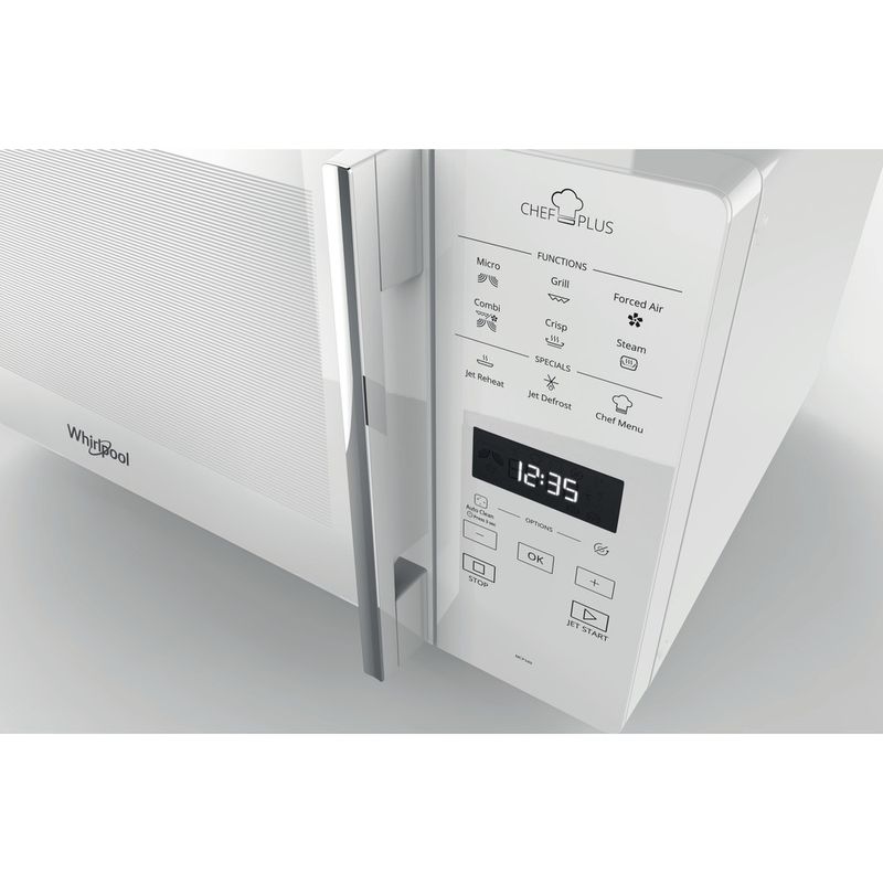 Whirlpool Microonde A libera installazione MCP 349 WH Bianco Elettronico 25 Microonde combinato 800 Control panel