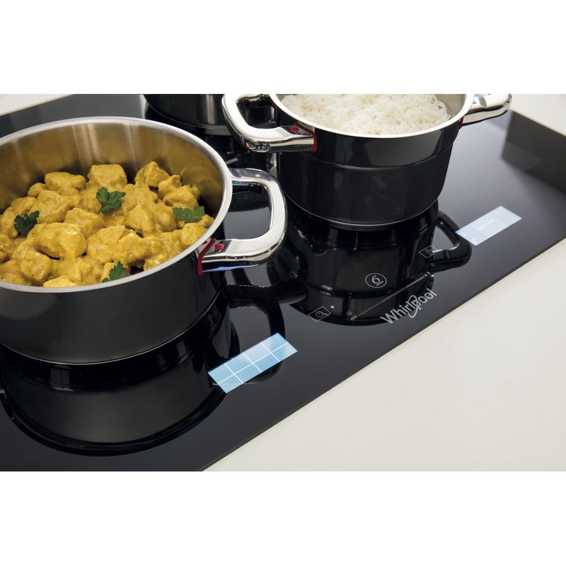 Whirlpool Piano cottura SMP 778 C/NE/IXL Nero Induction vitroceramic Lifestyle detail