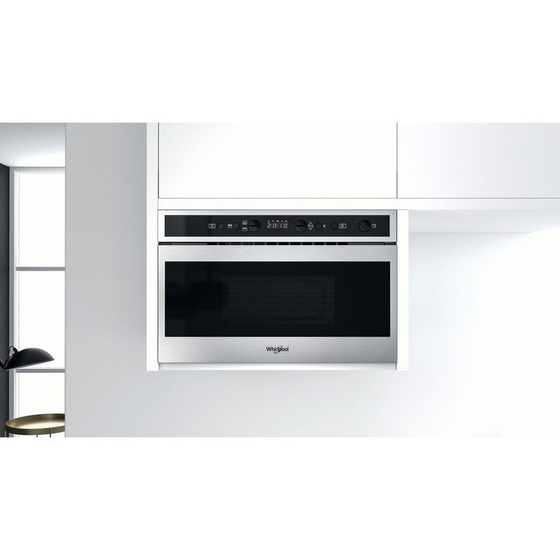 Whirlpool Microonde Da incasso W6 MN840 Stainless Steel Elettronico 22 Microonde + grill 750 Lifestyle frontal