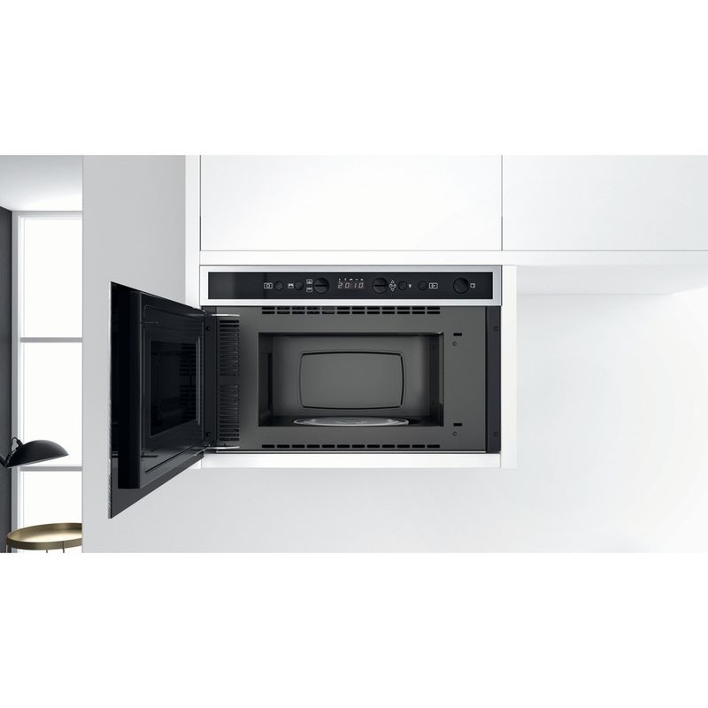 Whirlpool Microonde Da incasso W6 MN840 Stainless Steel Elettronico 22 Microonde + grill 750 Lifestyle frontal open