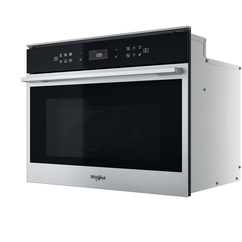 Whirlpool Microonde Da incasso W7 MW461 Stainless Steel Elettronico 40 Microonde combinato 900 Perspective