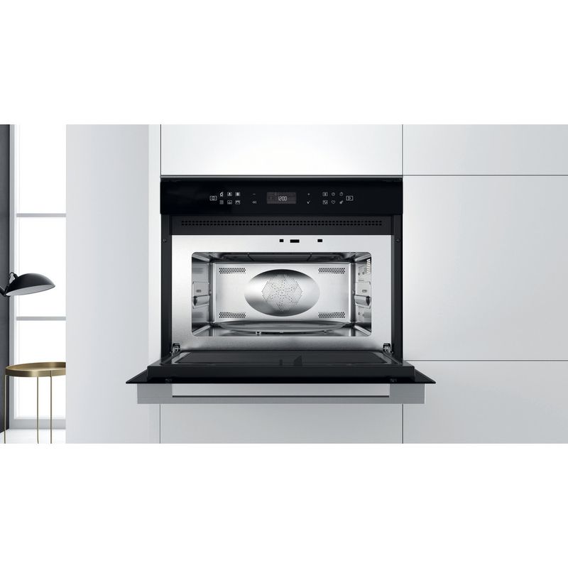 Whirlpool Microonde Da incasso W7 MW461 Stainless Steel Elettronico 40 Microonde combinato 900 Lifestyle frontal open
