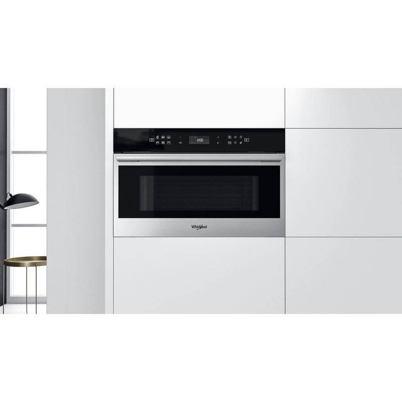 Whirlpool Microonde Da incasso W7 MD440 Stainless Steel Elettronico 31 Microonde + grill 1000 Lifestyle frontal