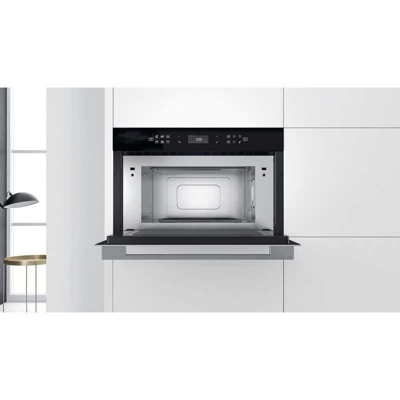 Whirlpool Microonde Da incasso W7 MD440 Stainless Steel Elettronico 31 Microonde + grill 1000 Lifestyle frontal open