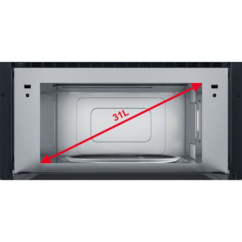 Whirlpool Microonde Da incasso W7 MD440 Stainless Steel Elettronico 31 Microonde + grill 1000 Cavity