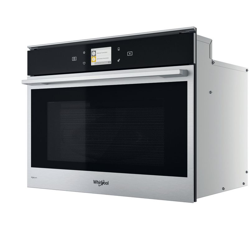 Whirlpool Forno a Microonde da Incasso Combinato Ventilato con Grill  Capacità 40 litri Potenza 900 Watt Larghezza 60 cm Tecnologia Sesto Senso /  Forced Air / Cottura 3D / Jet Defrost colore Acciaio - AMW 509/IX Linea  Urban