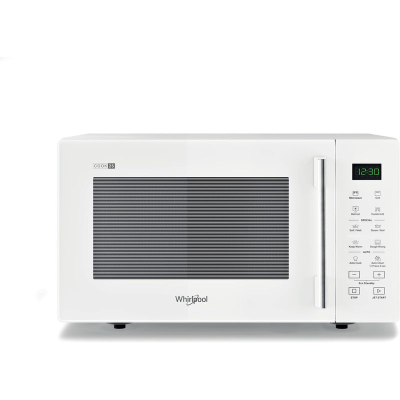 Whirlpool Microonde A libera installazione MWP 254 W Bianco Elettronico 25 Microonde + grill 900 Frontal open