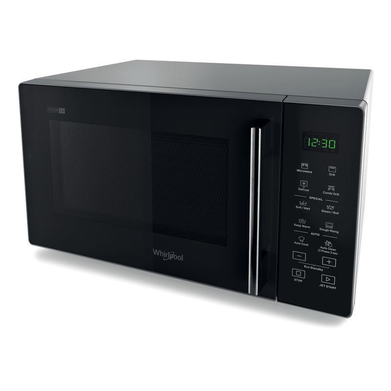 Whirlpool Microonde A libera installazione MWP 254 SB Nero Elettronico 25 Microonde + grill 900 Perspective