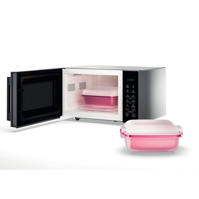 Whirlpool Microonde A libera installazione MWP 254 SB Nero Elettronico 25 Microonde + grill 900 Perspective open