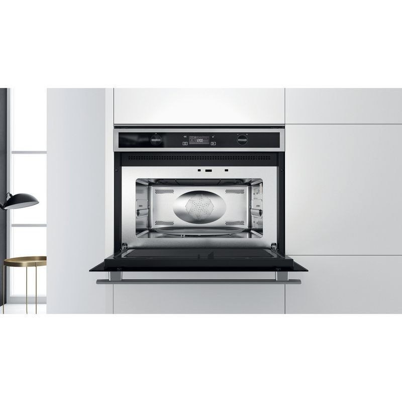 Whirlpool-Microonde-Da-incasso-W6-MW561-Stainless-Steel-Elettronico-40-Microonde-combinato-900-Lifestyle-frontal-open
