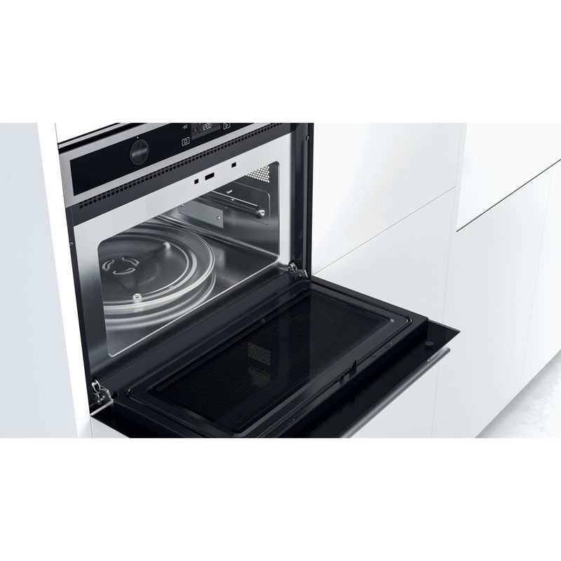 Whirlpool-Microonde-Da-incasso-W6-MW561-Stainless-Steel-Elettronico-40-Microonde-combinato-900-Lifestyle-perspective-open