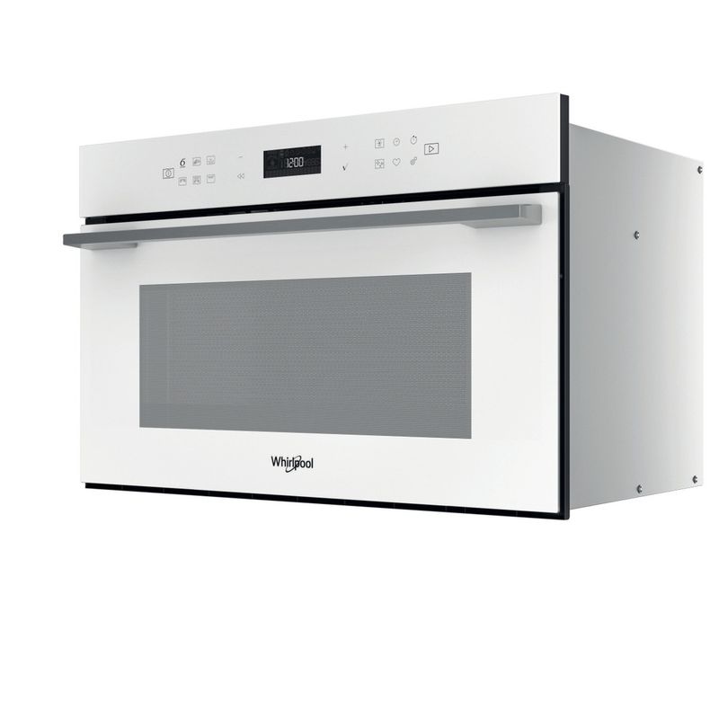 Whirlpool Microonde Da incasso W7 MD440 WH Bianco Elettronico 31 Microonde + grill 1000 Perspective