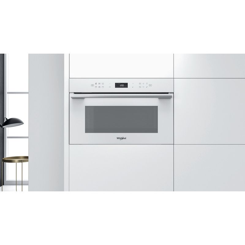 Whirlpool Microonde Da incasso W7 MD440 WH Bianco Elettronico 31 Microonde + grill 1000 Lifestyle frontal