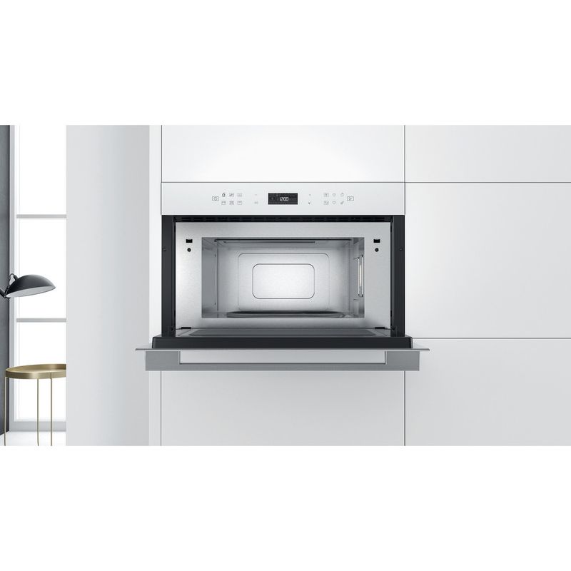 Whirlpool Microonde Da incasso W7 MD440 WH Bianco Elettronico 31 Microonde + grill 1000 Lifestyle frontal open