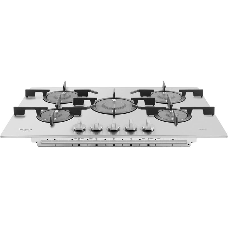 Whirlpool-Piano-cottura-PMW-75D2-IXL-Inox-Ixelium-GAS-Frontal-top-down