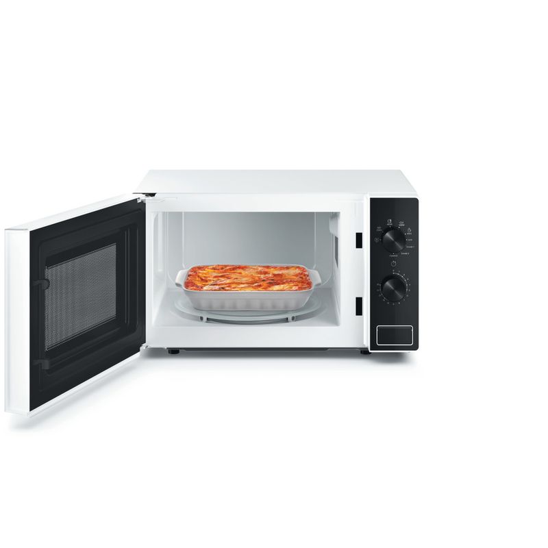 Whirlpool Microonde A libera installazione MWP 103 W Bianco Meccanico 20 Microonde + grill 700 Frontal open