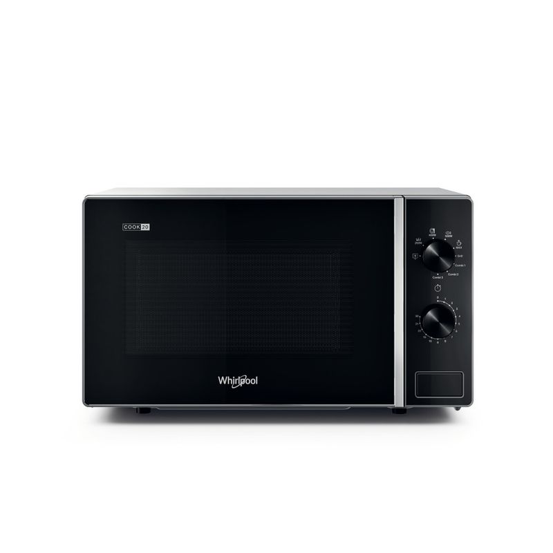 Whirlpool Microonde A libera installazione MWP 103 SB Silver Black Meccanico 20 Microonde + grill 700 Frontal