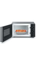 Whirlpool Microonde A libera installazione MWP 103 SB Silver Black Meccanico 20 Microonde + grill 700 Frontal open