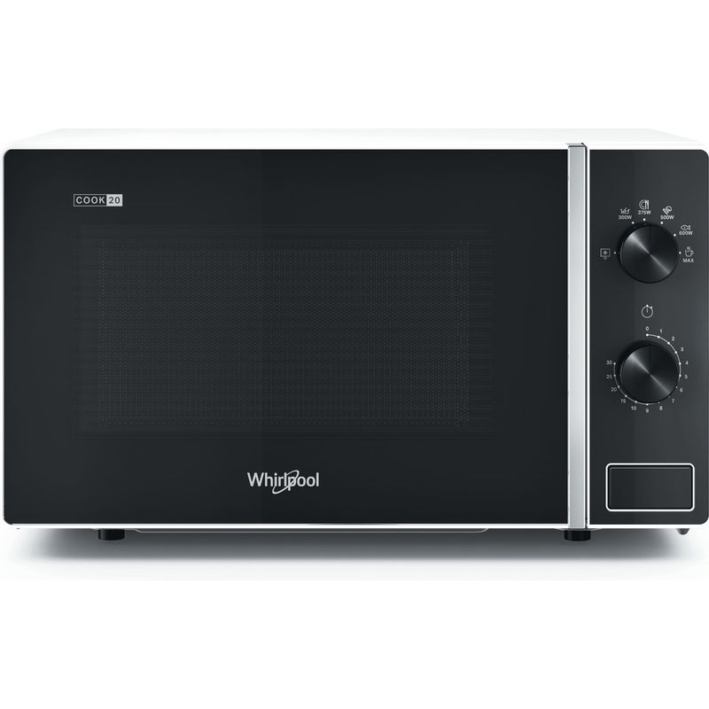 Whirlpool Microonde A libera installazione MWP 101 W Bianco Meccanico 20 Solo microonde 700 Frontal open
