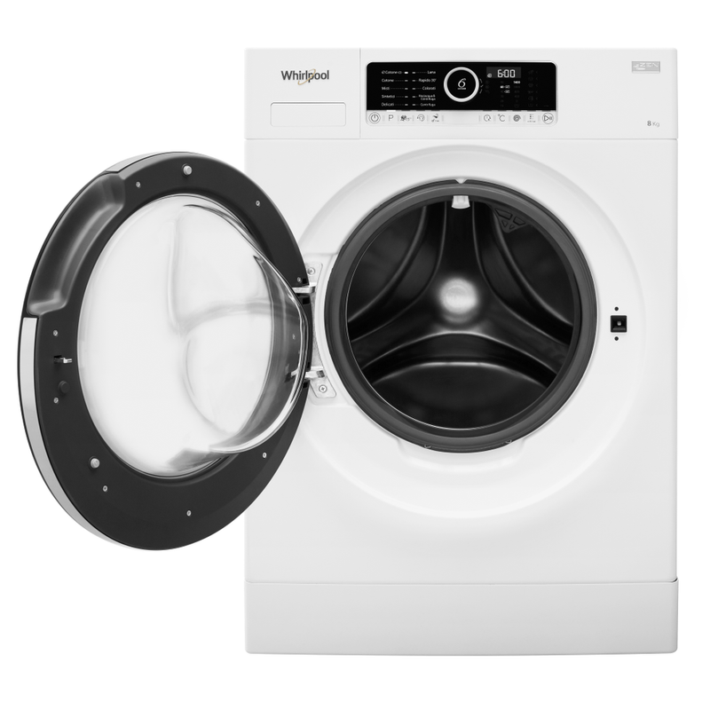 Whirlpool-Lavabiancheria-A-libera-installazione-SUPREME-8415-Bianco-Carica-frontale-A----Frontal-open
