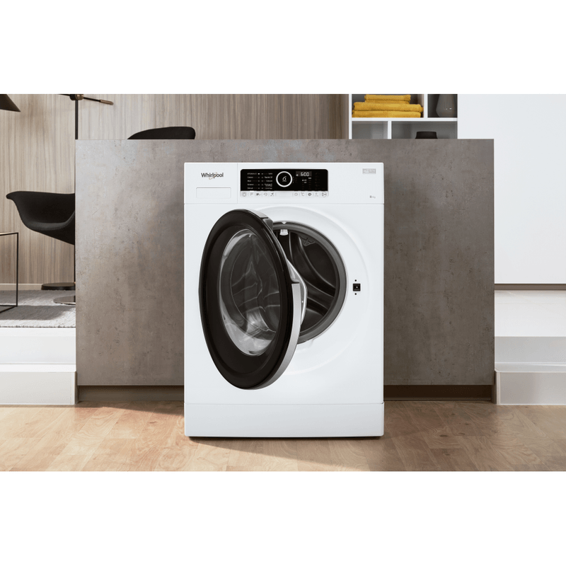 Whirlpool-Lavabiancheria-A-libera-installazione-SUPREME-8415-Bianco-Carica-frontale-A----Lifestyle-frontal-open