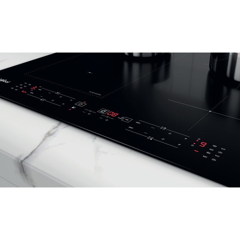 WHIRLPOOL AKT 801/NE Piano cottura elettrico in vetroceramica nero, 58cm