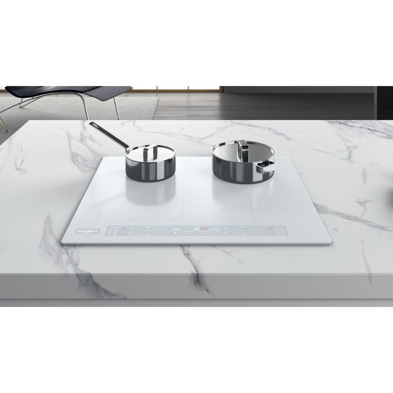 Whirlpool Piano cottura WL B4560 NE/W Bianco Induction vitroceramic Lifestyle frontal top down