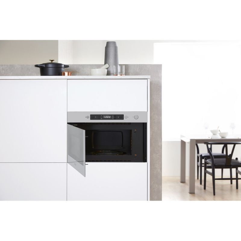 Whirlpool Microonde Da incasso AMW 4990/IX Stainless Steel Elettronico 22 Solo microonde 750 Lifestyle frontal open