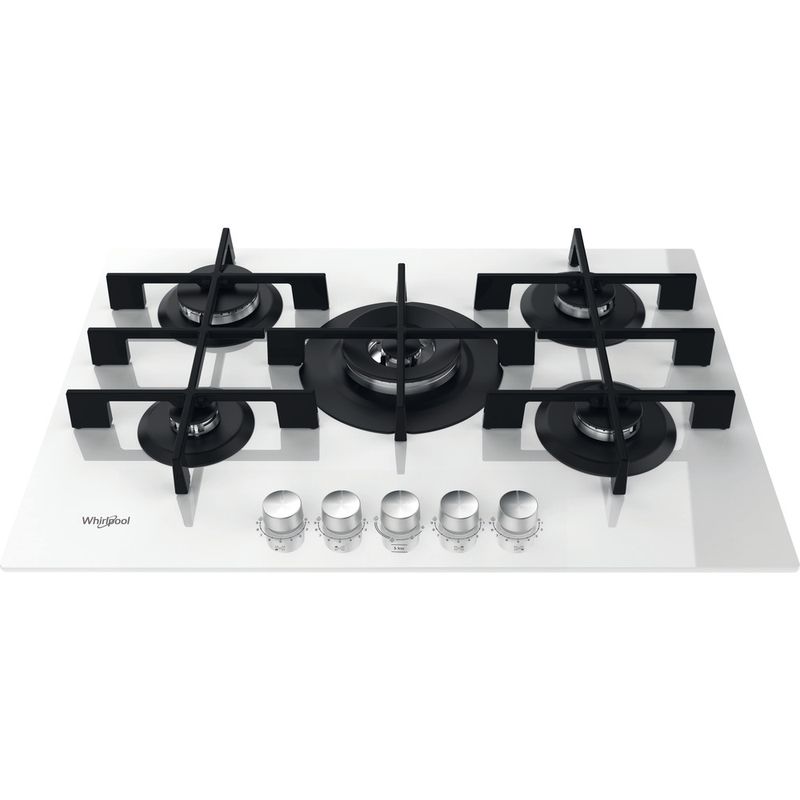 Whirlpool Piano cottura GOWL 758/WH Bianco GAS Frontal top down