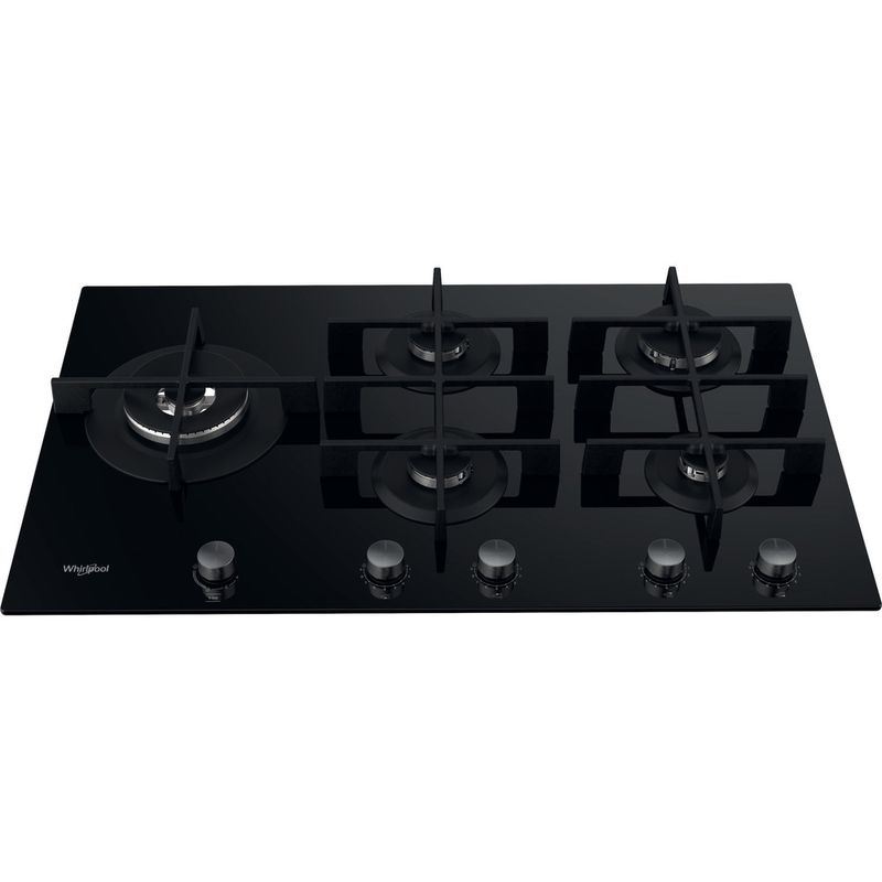 Whirlpool Piano cottura GOWL 958/NB Nero GAS Frontal top down