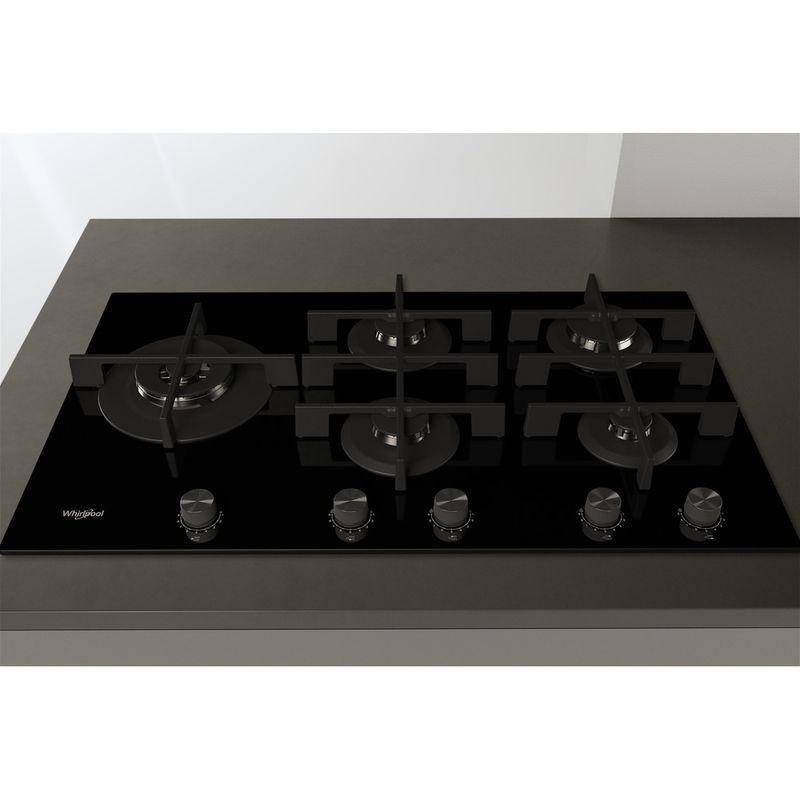 Whirlpool Piano cottura GOWL 958/NB Nero GAS Lifestyle frontal top down