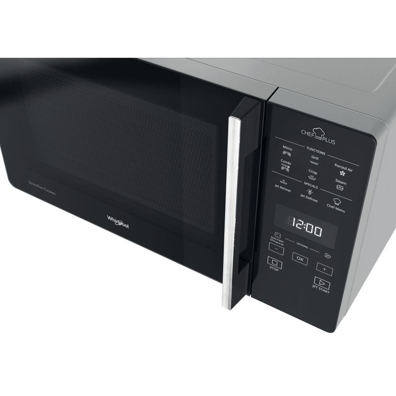 Whirlpool Microonde A libera installazione MCP 359 SL Argento Elettronico 25 Microonde combinato 800 Control panel