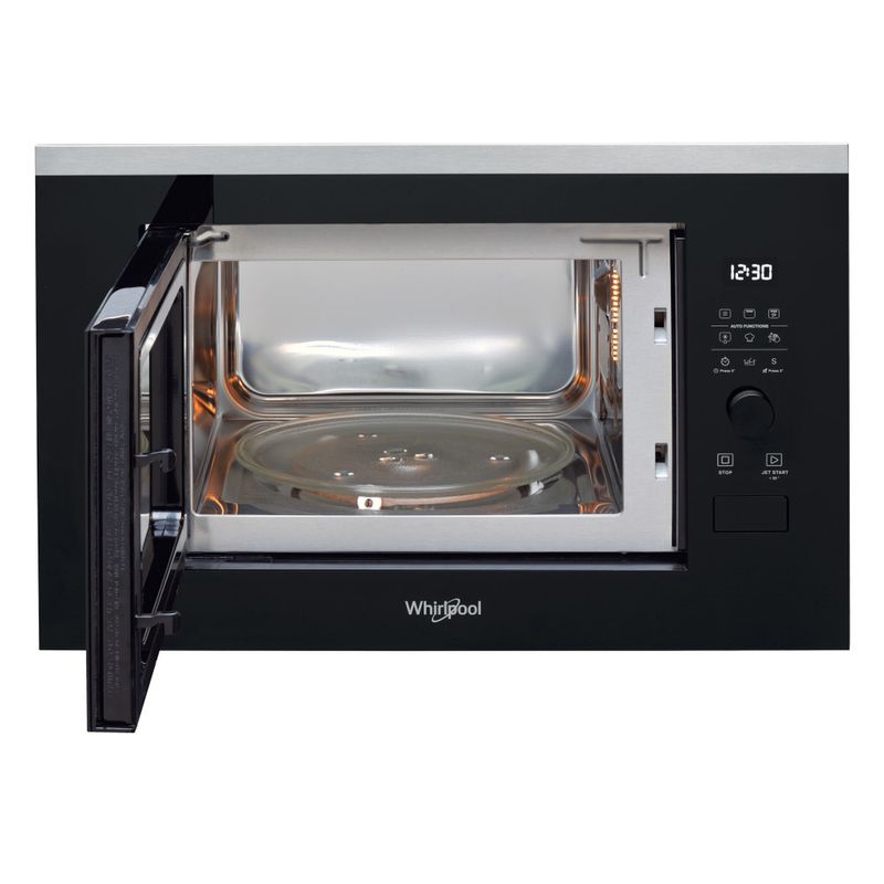 Whirlpool Microonde Da incasso WMF250G Inox Elettronico 25 Microonde + grill 900 Frontal open